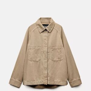 Zara Tan Button Down Shirt